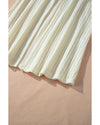Beige Textured Lantern Sleeve Open Kimono - L