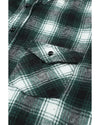 Azura Exchange Plaid Buttons Pocketed Shacket - S