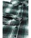 Azura Exchange Plaid Buttons Pocketed Shacket - S