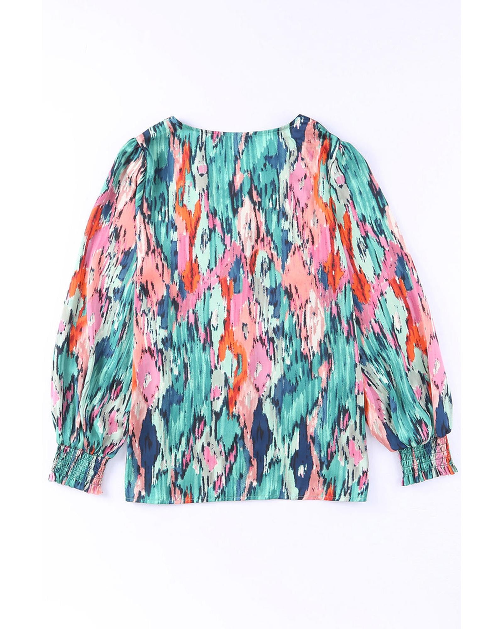 Azura Exchange Abstract Print Long Sleeve Shirt - L