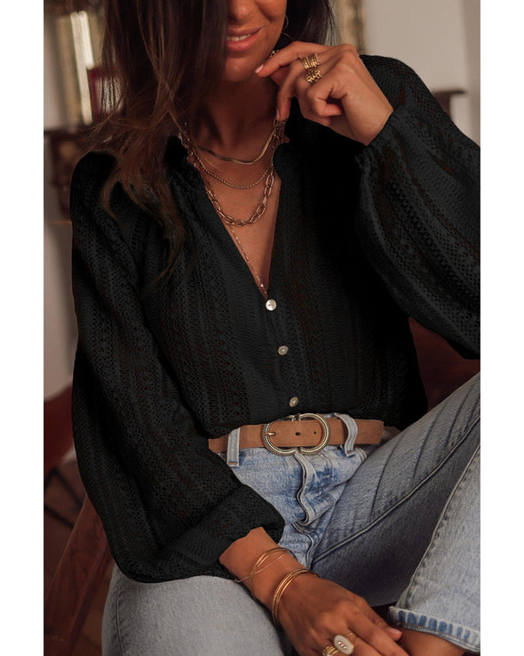 Azura Exchange Button Up Lace Shirt - XL