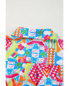 Multicolour Abstract Printed Long Sleeve Casual Shirt - M