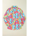 Multicolour Abstract Printed Long Sleeve Casual Shirt - XL