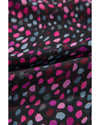 Grape Wine Polka Dot Printed Buttoned Casual Shirt - M