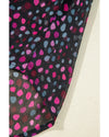 Grape Wine Polka Dot Printed Buttoned Casual Shirt - M
