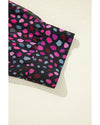 Grape Wine Polka Dot Printed Buttoned Casual Shirt - M