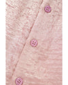 Delicacy Metallic Buttoned Loose Fit Short Sleeve Shirt - L
