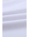 Solid White Round Neck Ribbed Tank Top - 2XL