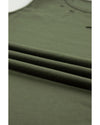 Jungle Green Solid Color Distressed Holes Crew Neck Tank Top - L