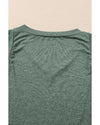 Mist Green Ribbed V Neck Tank - XL