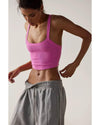 Bonbon Athletic Ribbed Cropped Cami Top - M