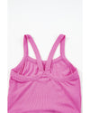 Bonbon Athletic Ribbed Cropped Cami Top - XL