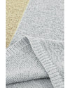 Gray Color Block Knitted Tank Top - M