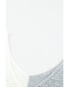 Gray Color Block Knitted Tank Top - M