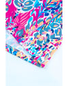 Boho Pattern Print Flounce V Neck Tank Top - M