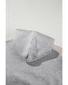 Gray Solid Exposed Seams Hoodie and Joggers Activewear Set - M