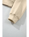 Parchment Solid Color Hoodie and High Waist Pants Two Piece Activewear - 2XL