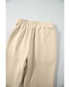 Parchment Solid Color Hoodie and High Waist Pants Two Piece Activewear - 2XL