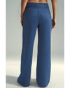 Sail Blue Drawstring High Waist Wide Leg Pocketed Sweatpants - XL