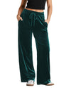 Evergreen Solid Drawstring Waist Wide Leg Pants - 2XL