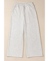 Light Grey Cross-Waist Wide Leg Lounge Pants - XL