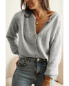 Hollow Out Buttoned Knit Cardigan - M