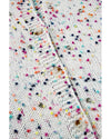 White Multicolor Confetti Sweater Cardigan - L