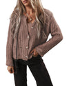 Goat Cut Out Textured Knit Buttoned Cardigan - S