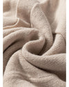 Beige Side Pockets Open Front Long Knitted Cardigan - M