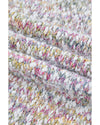 Yellow Multicolor Confetti Open Front Knit Cardigan - L