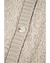 Jet Stream Collared Drop Shoulder Button Up Cardigan with Pocket - S