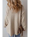 Jet Stream Collared Drop Shoulder Button Up Cardigan with Pocket - XL