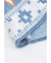 Azura Exchange Blue Aztec Print Open Front Knitted Cardigan - XL