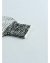 Azura Exchange Gray Plaid Knitted Long Open Front Cardigan - M