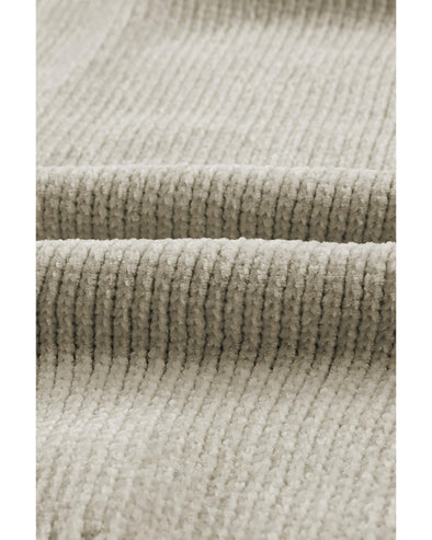 Gray Buttons Front Pocketed Sweater Cardigan - 2XL