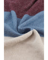 Azura Exchange Multicolor Colorblock Open Front Long Knit Cardigan - M