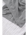 Gray Black/Pink/Gray/Khaki/Apricot  Wrap V Neck Waffle Sweater - 2XL