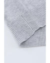 Gray Striped Colorblock Sweater - 2XL