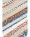 Multicolor Striped Knit Kangaroo Pocket Hooded Sweater - 2XL