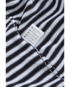 Contrast Trimmed Striped Drop Shoulder Sweater - XL