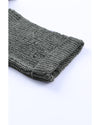 Gray Ripped Raw Hem Chunky Pullover Sweater - 2XL