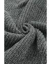 Gray Ripped Raw Hem Chunky Pullover Sweater - 2XL