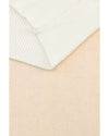 Azura Exchange Beige Ribbed Long Sleeve Surplice Crop Sweater - XL
