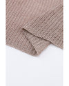 Gray Slouchy Dolman Sleeve High Low Sweater - L