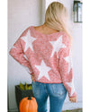 Big Star Spangled Casual Knit Sweater - L