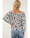 Leopard Long Sleeve Crewneck Sweater - L