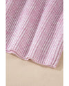 Bonbon Neutral Colorblock Tie Back Sweater - S