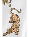 White Frayed Sequin Tiger Sweater - L