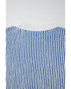 Dark Blue Striped Textured Knit Contrast Edge Loose Sweater - 2XL
