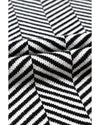 Black Contrast Edge Crew Neck Drop Shoulder Sweater - 2XL
